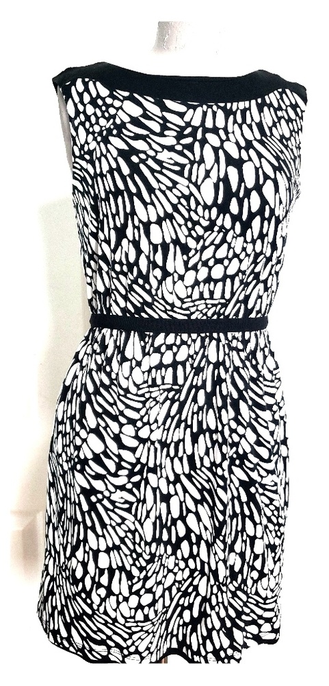 Ann Taylor Loft Black White Mini Stretch Small
